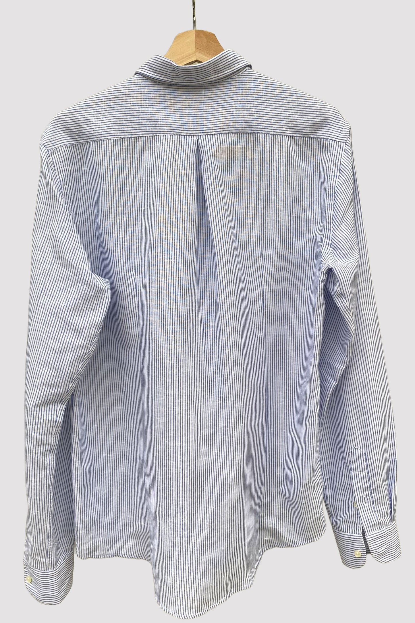 Homeward camisa blanca de rayas azules