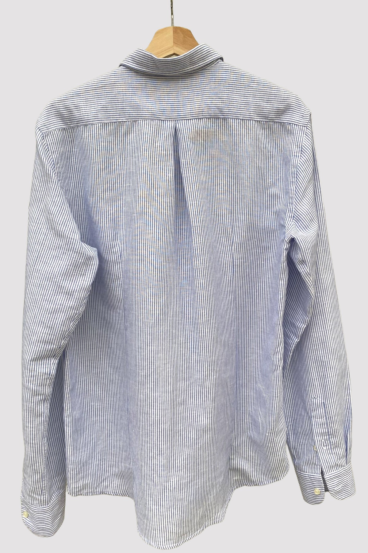 Homeward camisa blanca de rayas azules