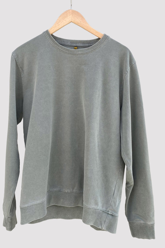 Homeward Sudadera cuello redondo verde grisáceo