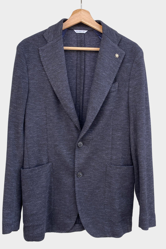 Manuel Ritz Blazer de espiga oscuro