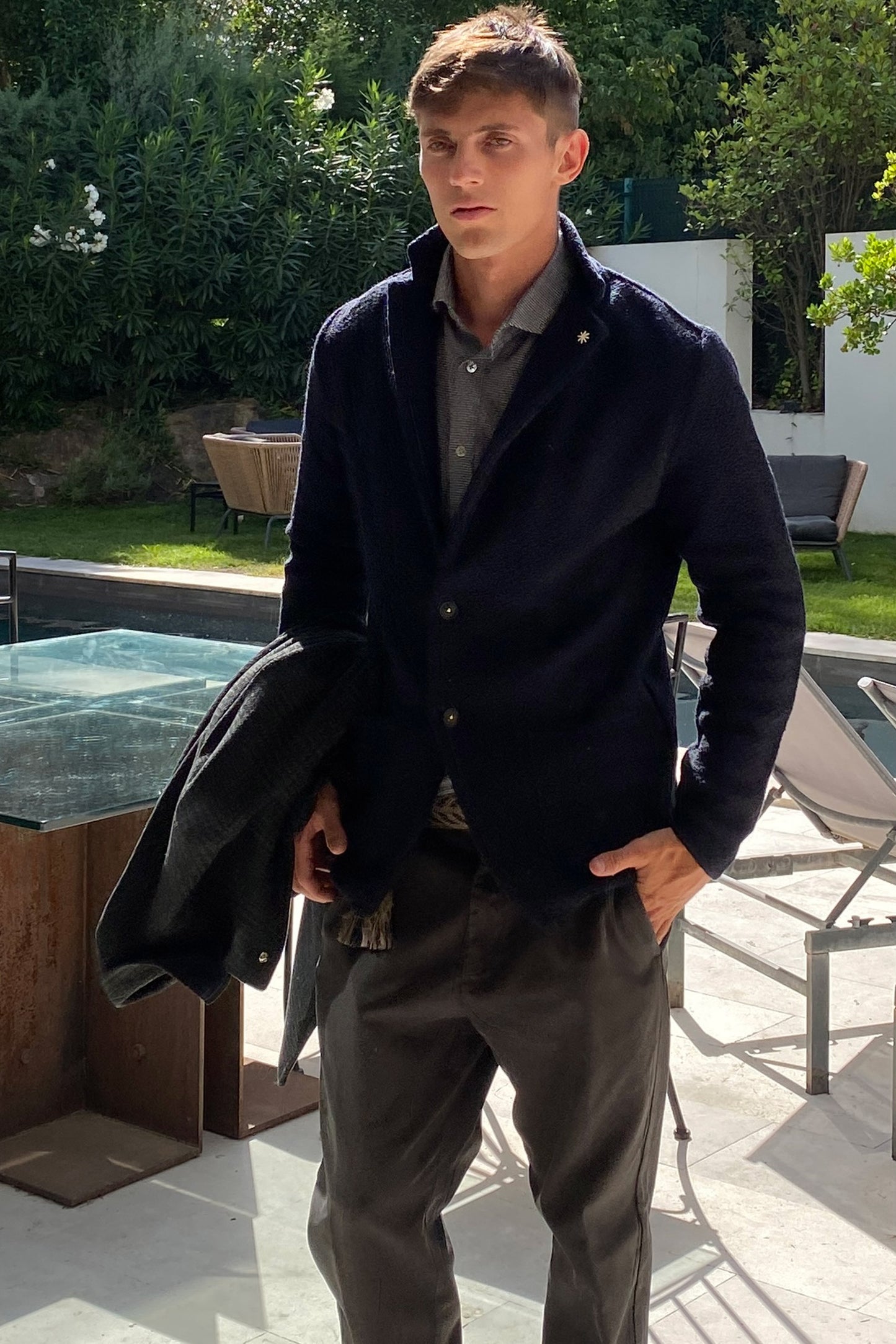 Manuel Ritz Blazer de espiga oscuro (Copia)