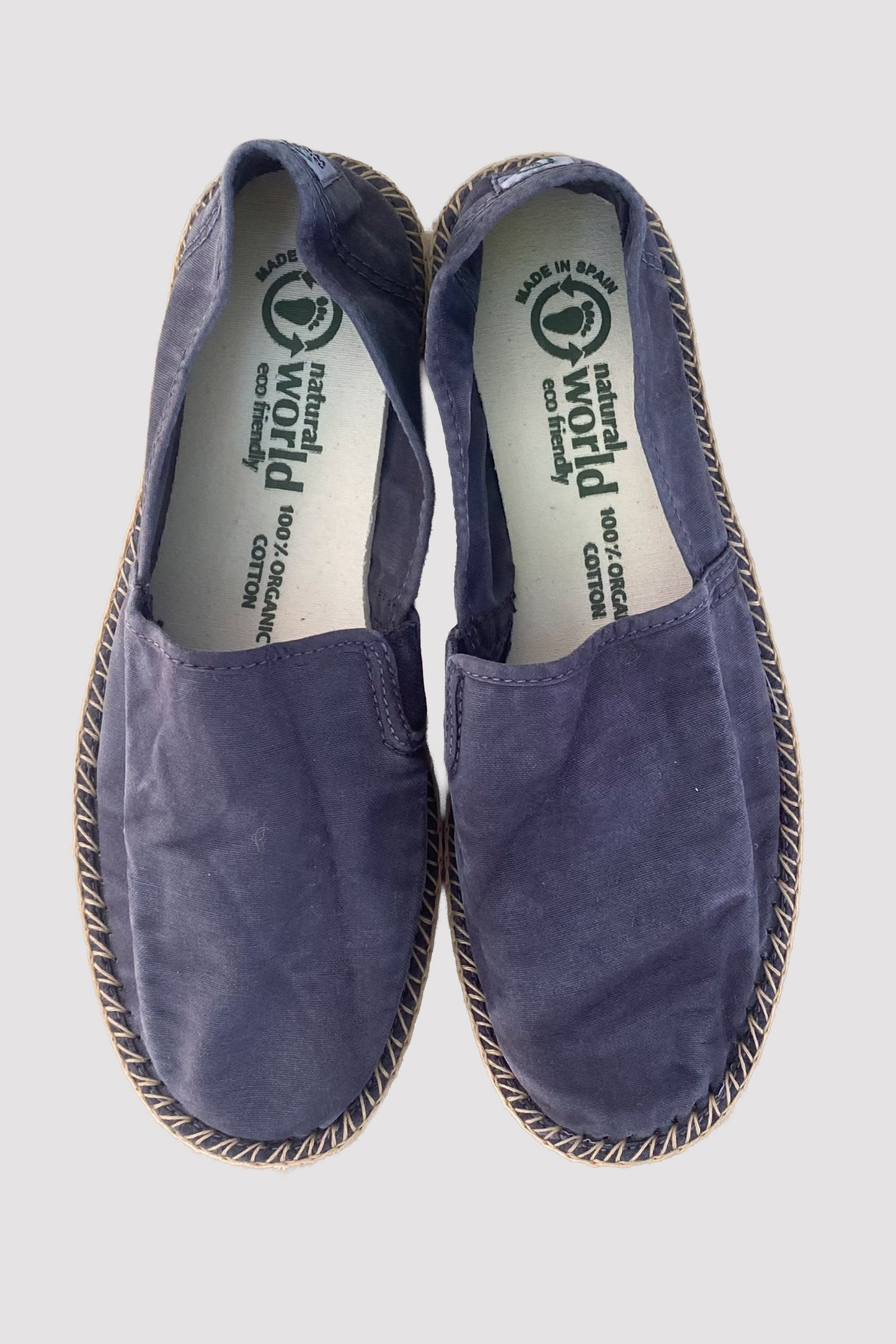 Natural World Alpargata de yute color navy