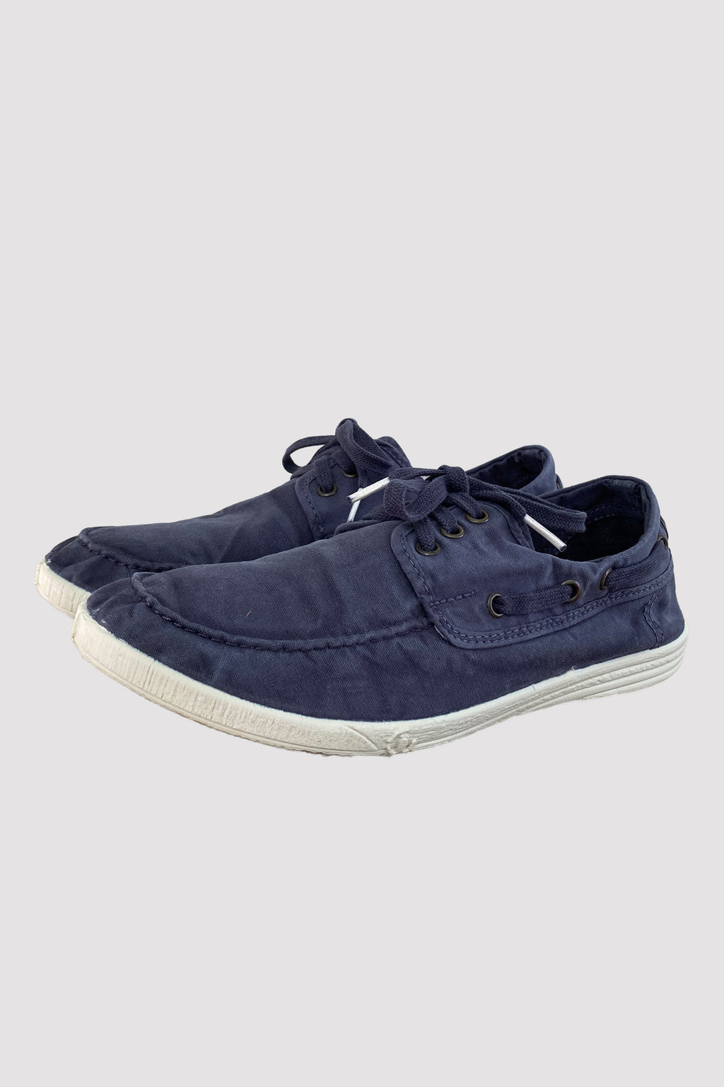 Natural World Eco Náuticos de lona navy