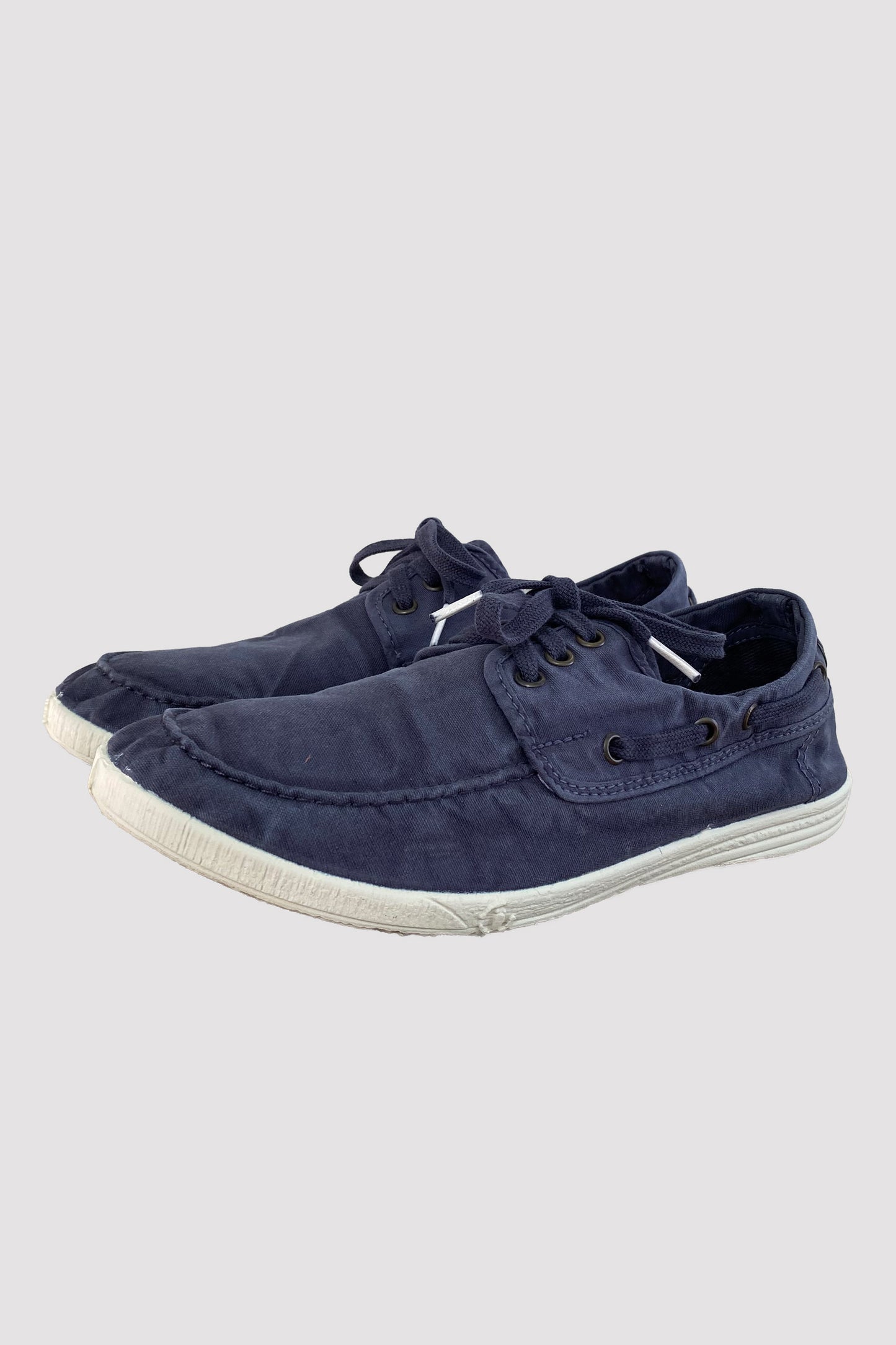Natural World Eco Náuticos de lona navy