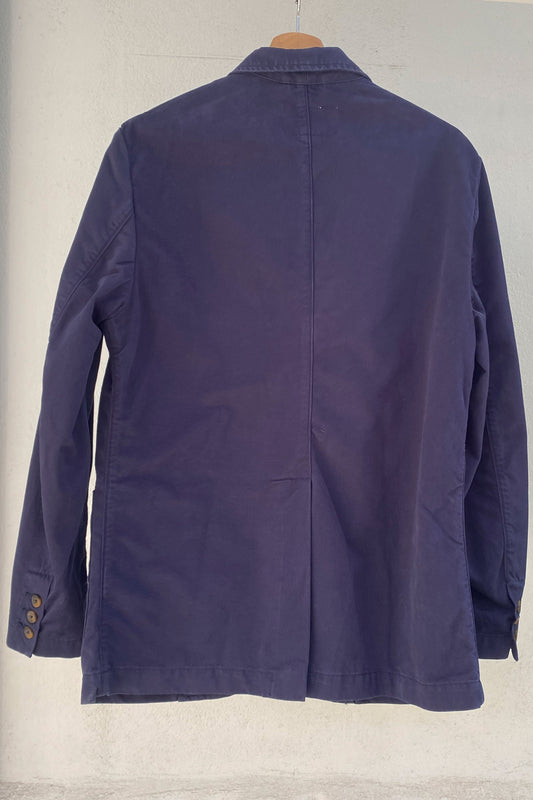 Sebago Chaqueta blazer azul marino de algodón